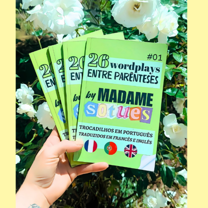 26 Wordplays entre Parênteses - traduzido em francês e inglês - #01-PT (Formato A5)