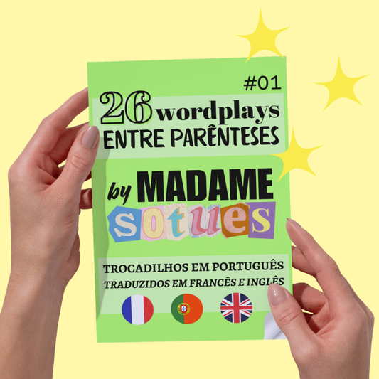 26 Wordplays entre Parênteses - traduzido em francês e inglês - #01-PT (Formato A5)