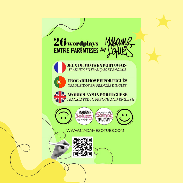 26 Wordplays entre Parênteses - traduzido em francês e inglês - #01-PT (Formato A5)
