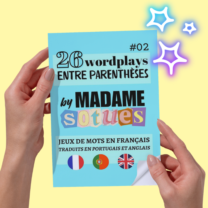26 Wordplays entre parenthèses - traduzidos em português e inglês - #02-FR