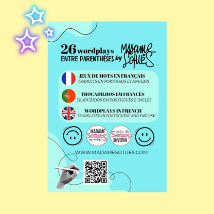 26 Wordplays entre parenthèses - traduzidos em português e inglês - #02-FR